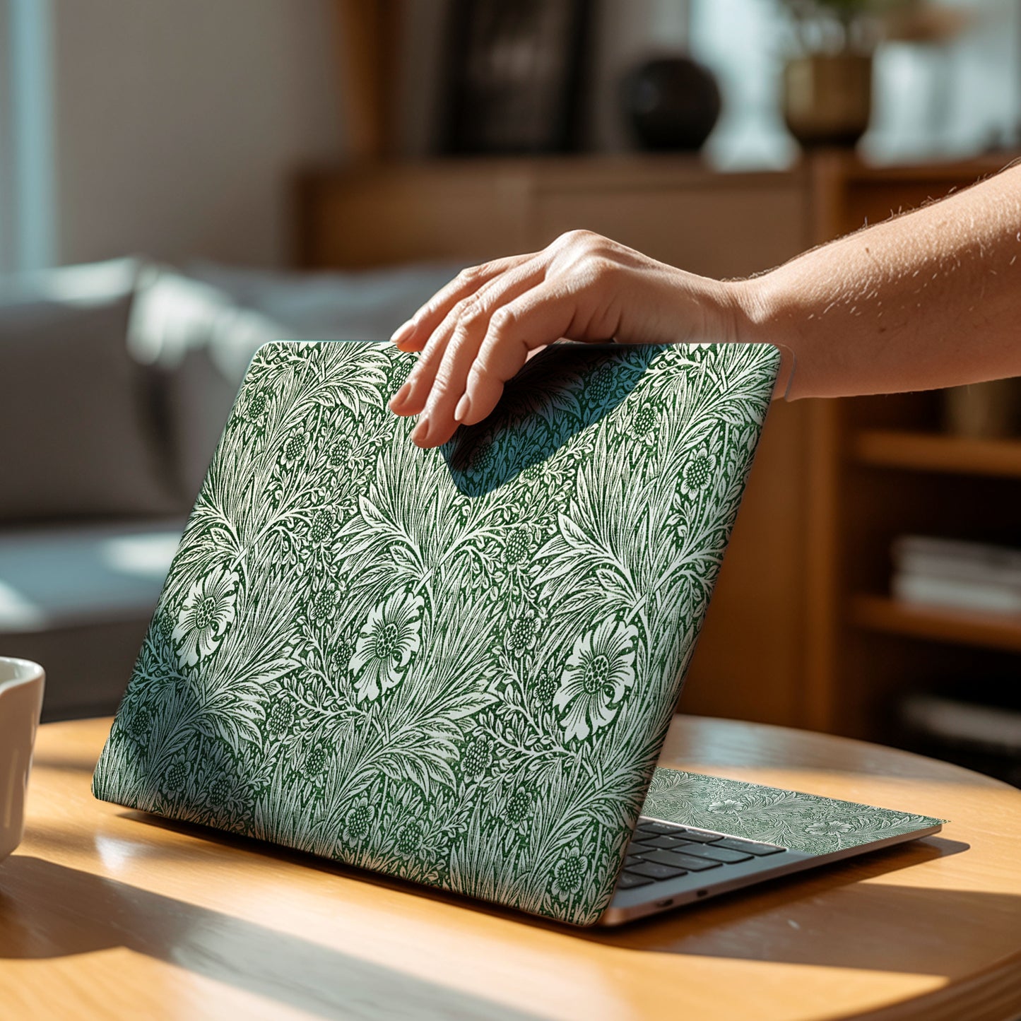 Vintage Sage Flora Laptop Skin