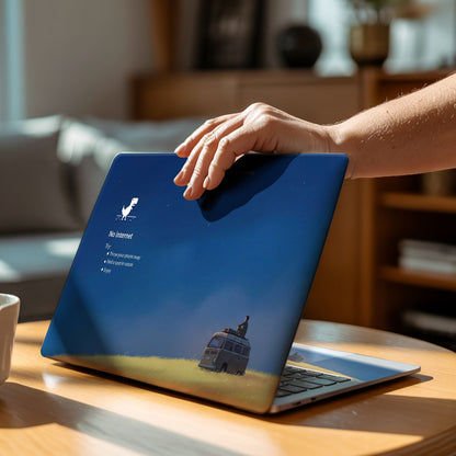 No Internet Retro Van Art Laptop Skin