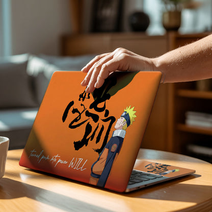 Will of Fire Minimalist Anime Aesthetic Laptop Skin