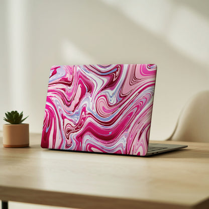 Retro Marble Swirl Artistic Laptop Skin