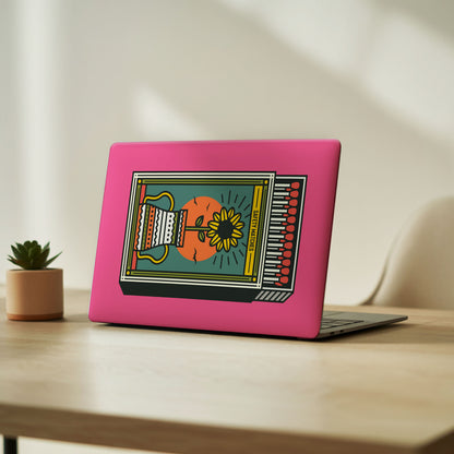 Matchbox & Sunflower Hot Pink Laptop Skin