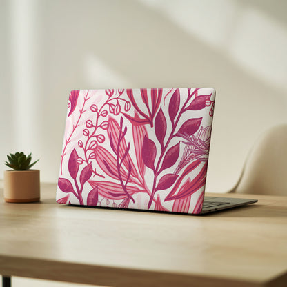 Pink Botanical Laptop Skin