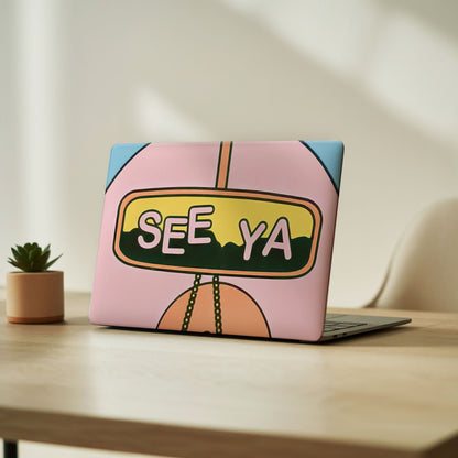 See Ya Pastel Vinyl Laptop Skin