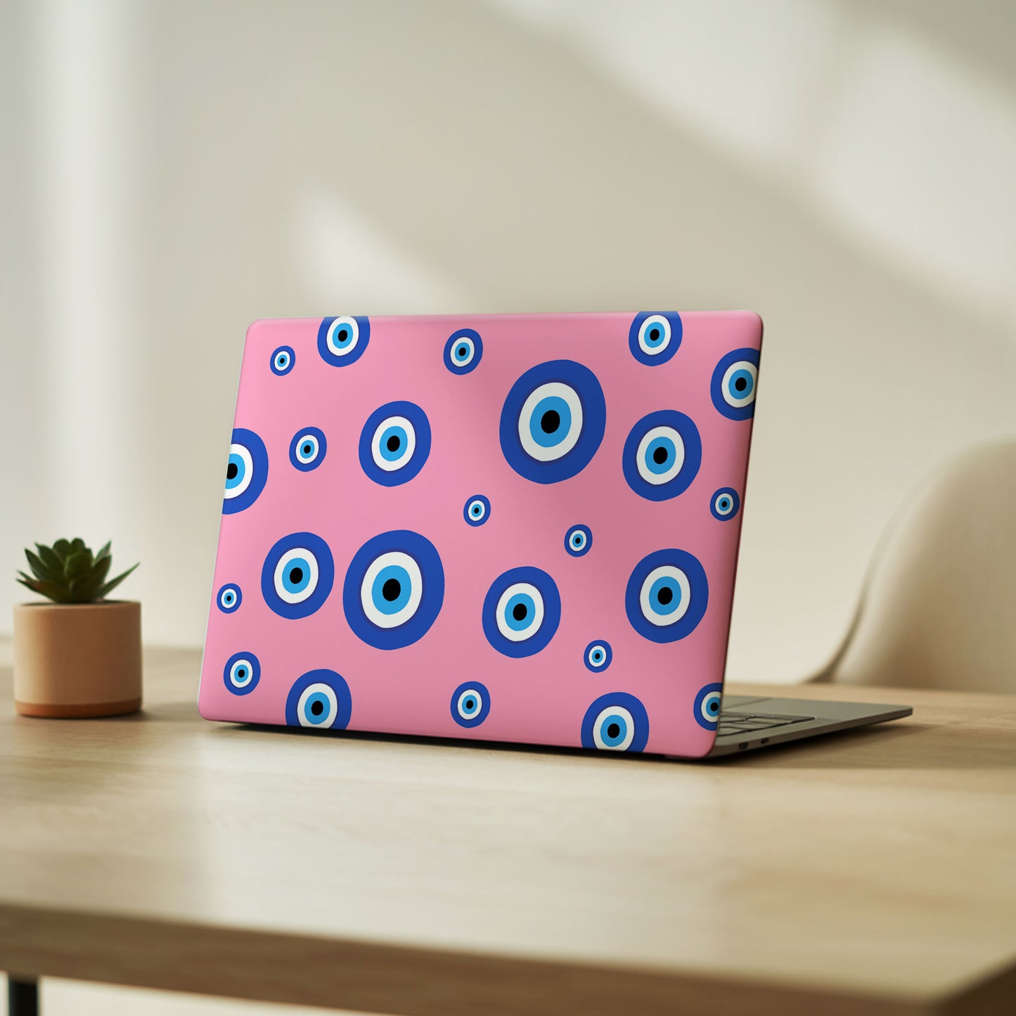 Pink Evil Eye Laptop Skin