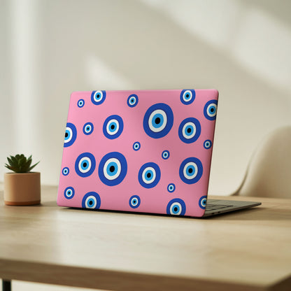 Pink Evil Eye Laptop Skin