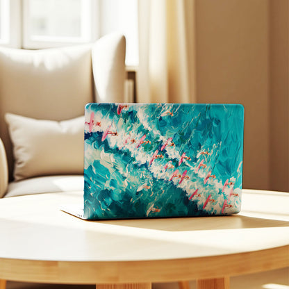 Ocean Surfers Oil Paint Style Laptop Skin