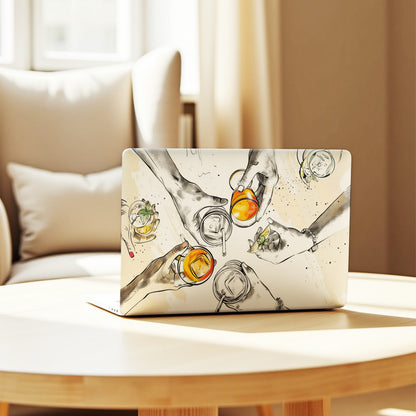 Summer Toast Watercolor Illustration Laptop Skin