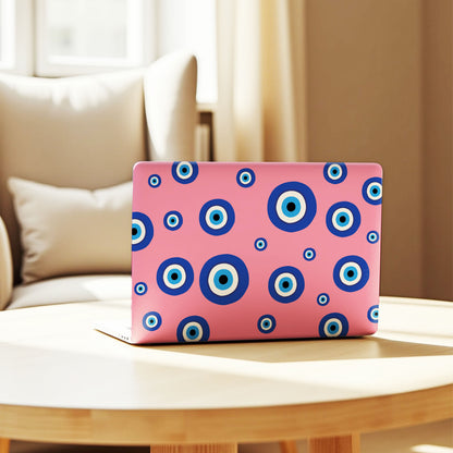 Pink Evil Eye Laptop Skin