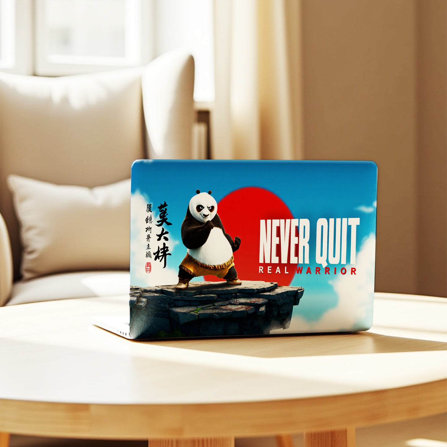 Real Warrior Kung Fu Panda Aesthetic Graphic Laptop Skin