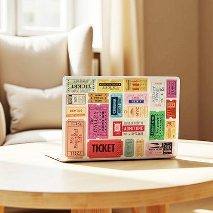 Retro Movie Ticket Vinyl Laptop Skin