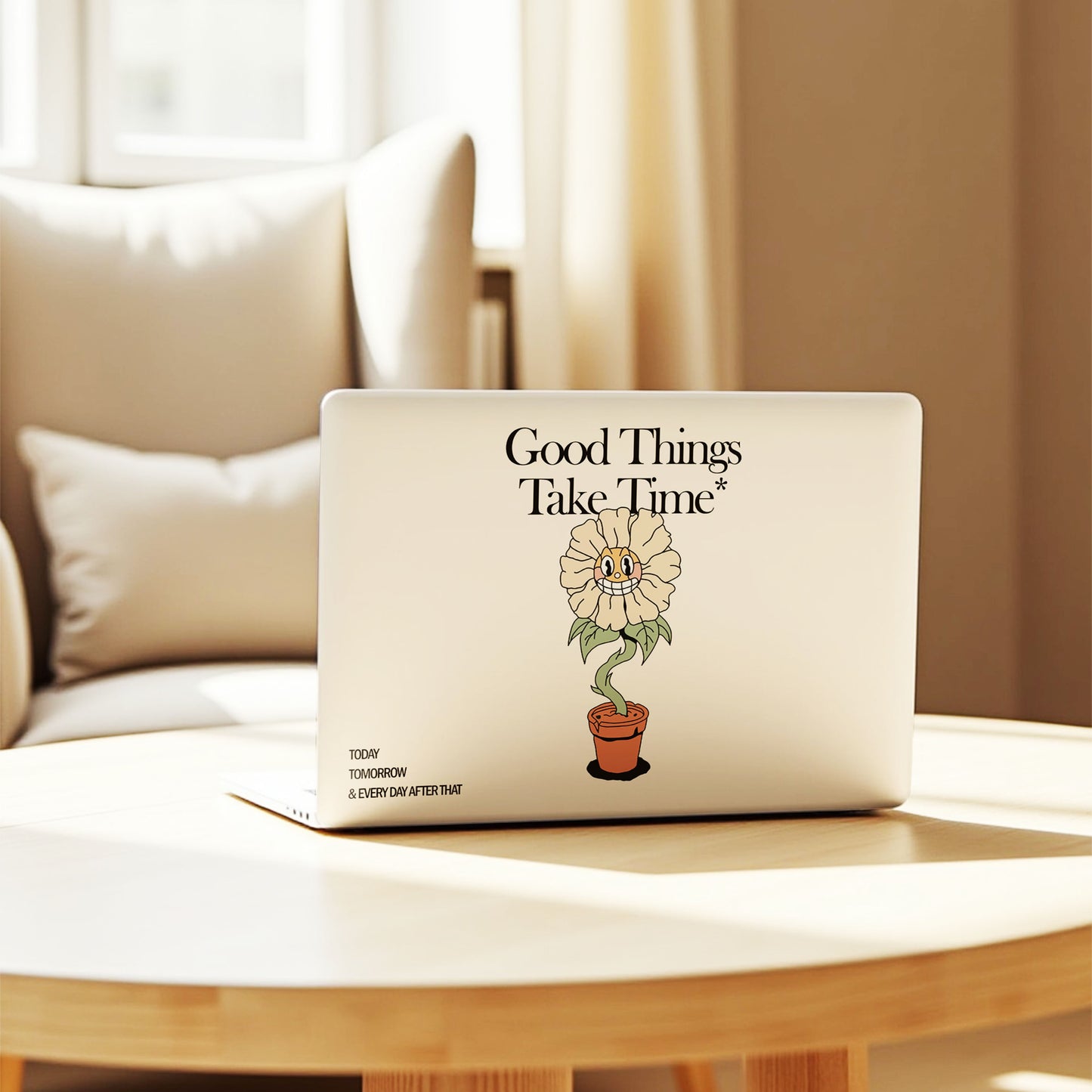 Good Things Take Time Graphic Laptop Skin