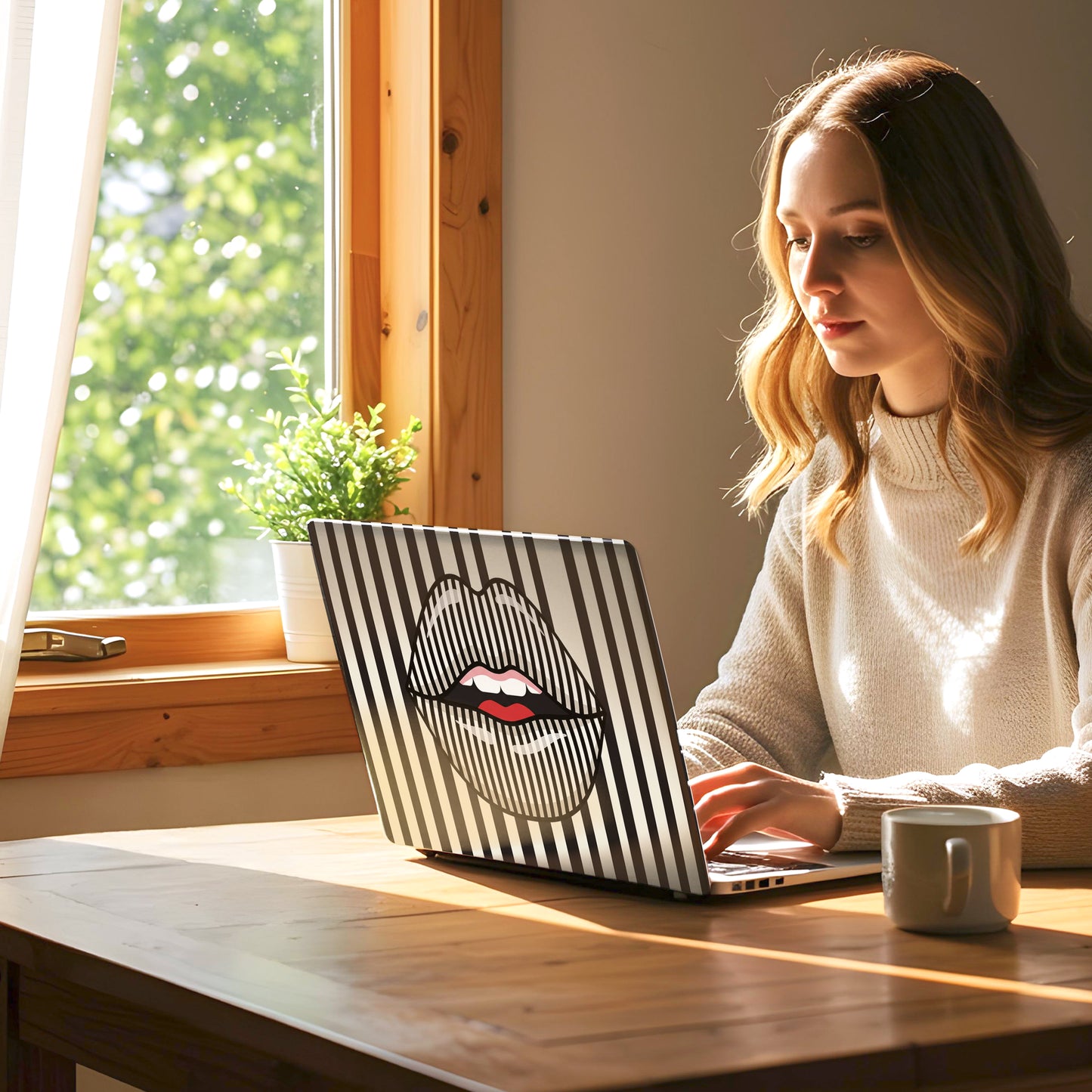 Pop Art Lips Laptop Skin