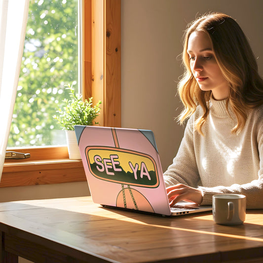 See Ya Pastel Vinyl Laptop Skin