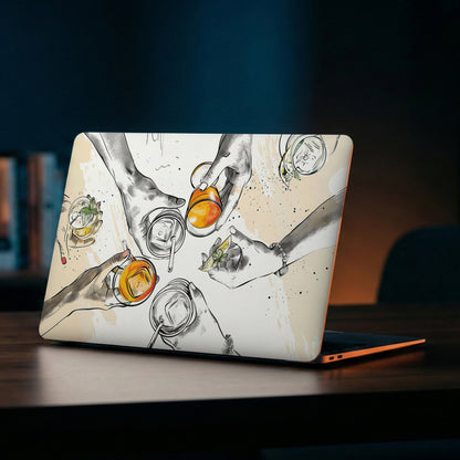Summer Toast Watercolor Illustration Laptop Skin