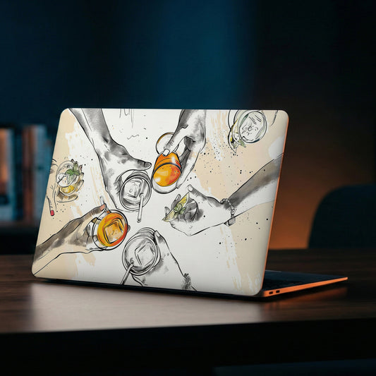 Summer Toast Watercolor Illustration Laptop Skin