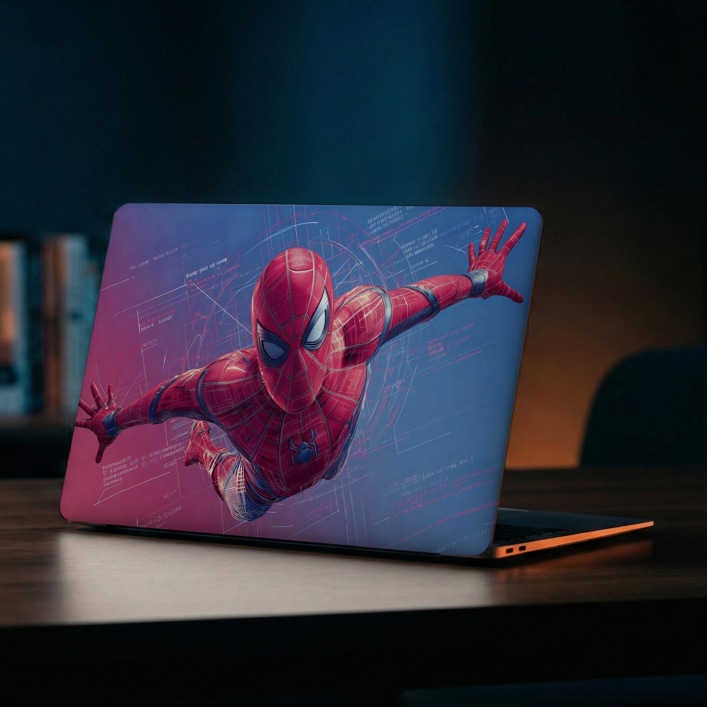 Web Slinger Tech Aesthetic Superhero Graphic Laptop Skin