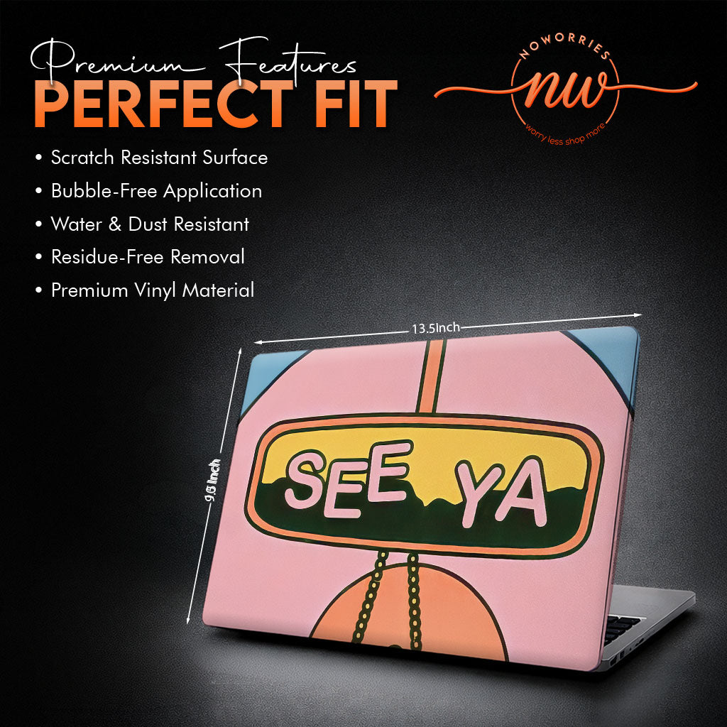 See Ya Pastel Vinyl Laptop Skin