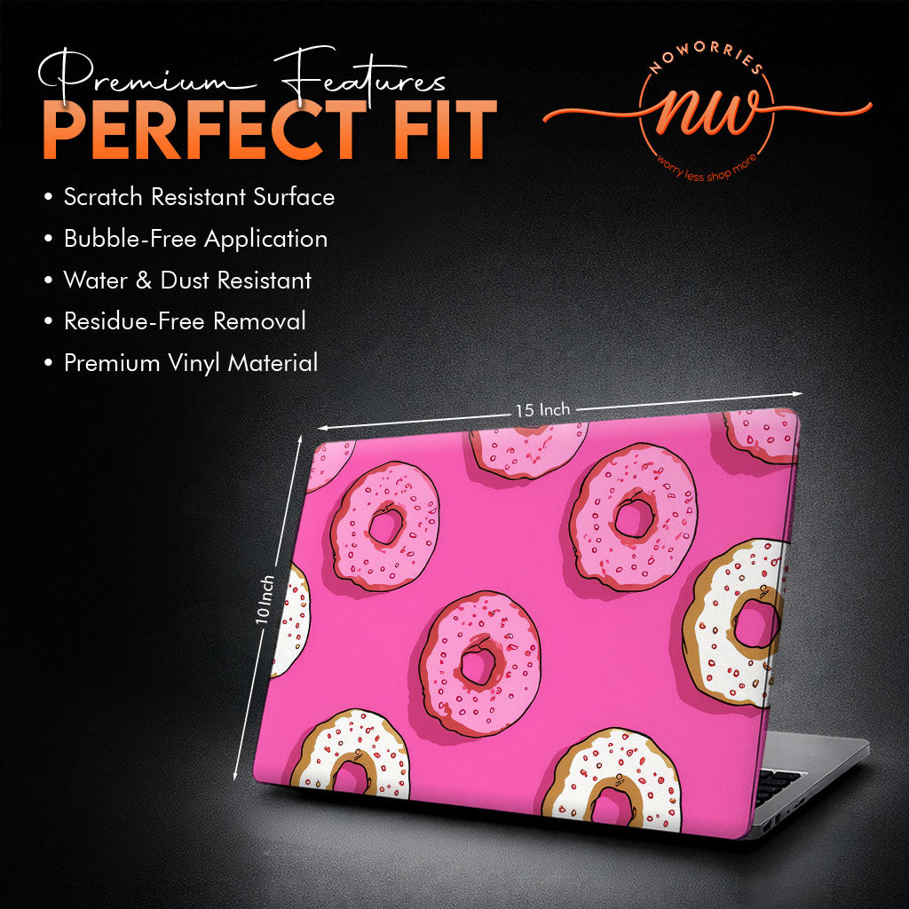 Pink Donut Laptop Skin