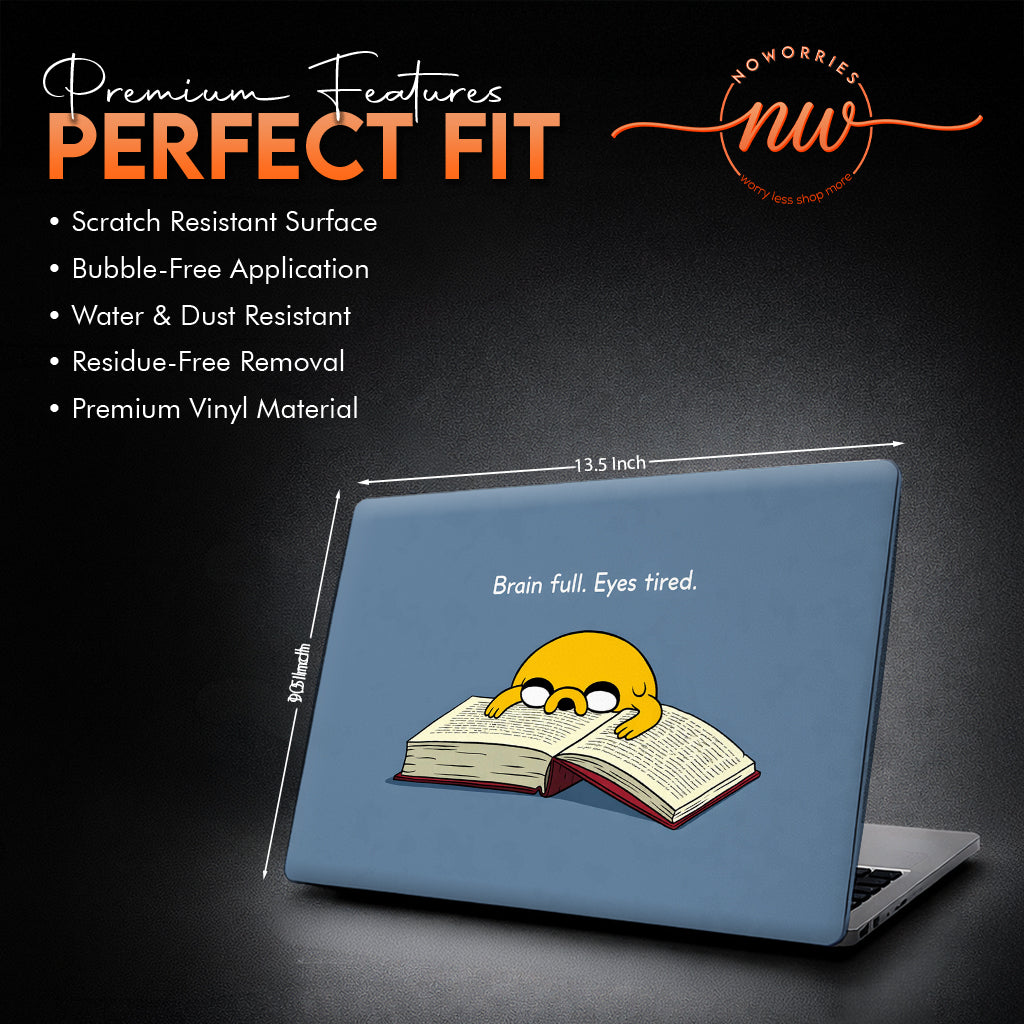 Brain Full Eyes Tired Aesthetic Laptop Skin