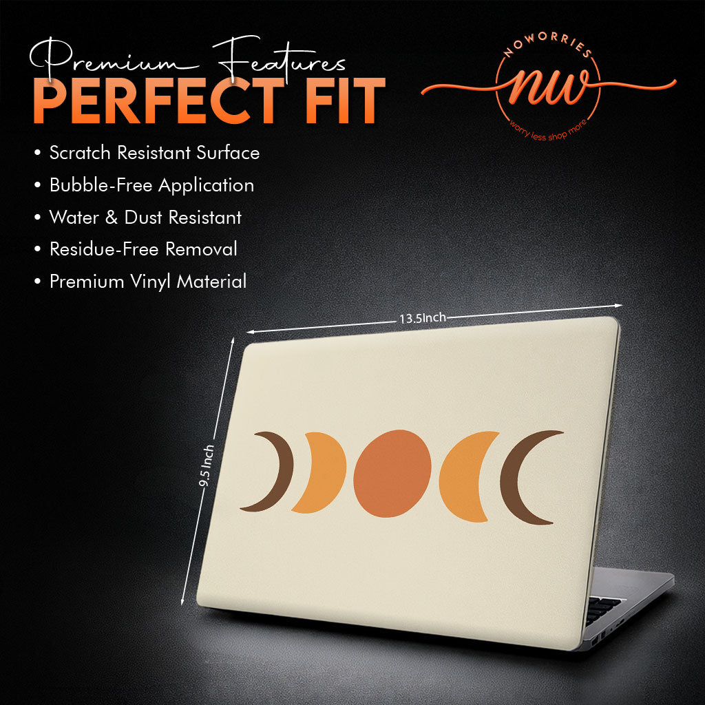 Abstract Crescent Moon Vinyl Laptop Skin
