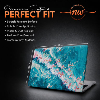 Ocean Surfers Oil Paint Style Laptop Skin
