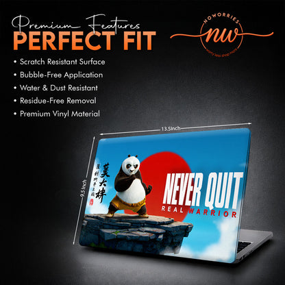 Real Warrior Kung Fu Panda Aesthetic Graphic Laptop Skin