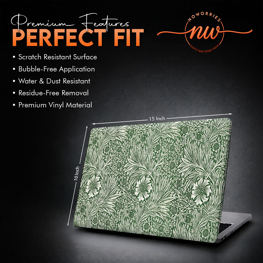 Vintage Sage Flora Laptop Skin