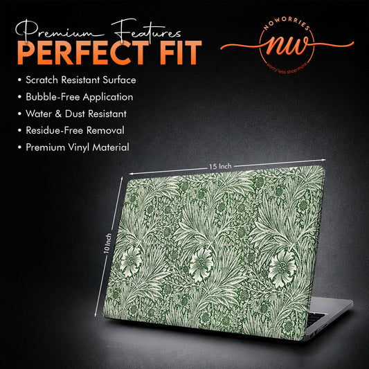 Vintage Sage Flora Laptop Skin