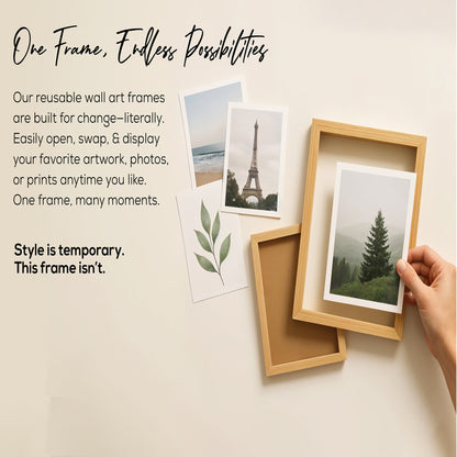 Boho Leaf Art Wall Frames