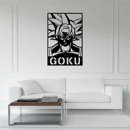 Goku Pinewood Wall Art