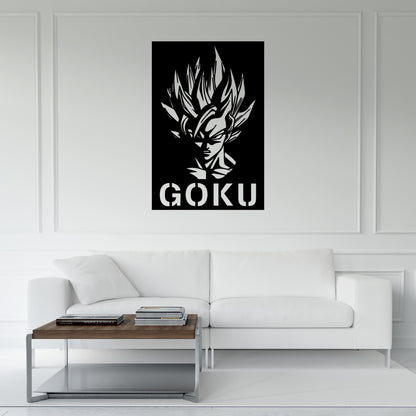 Goku Pinewood Wall Art
