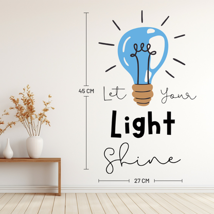Light Shine Motivational Wall Sticker