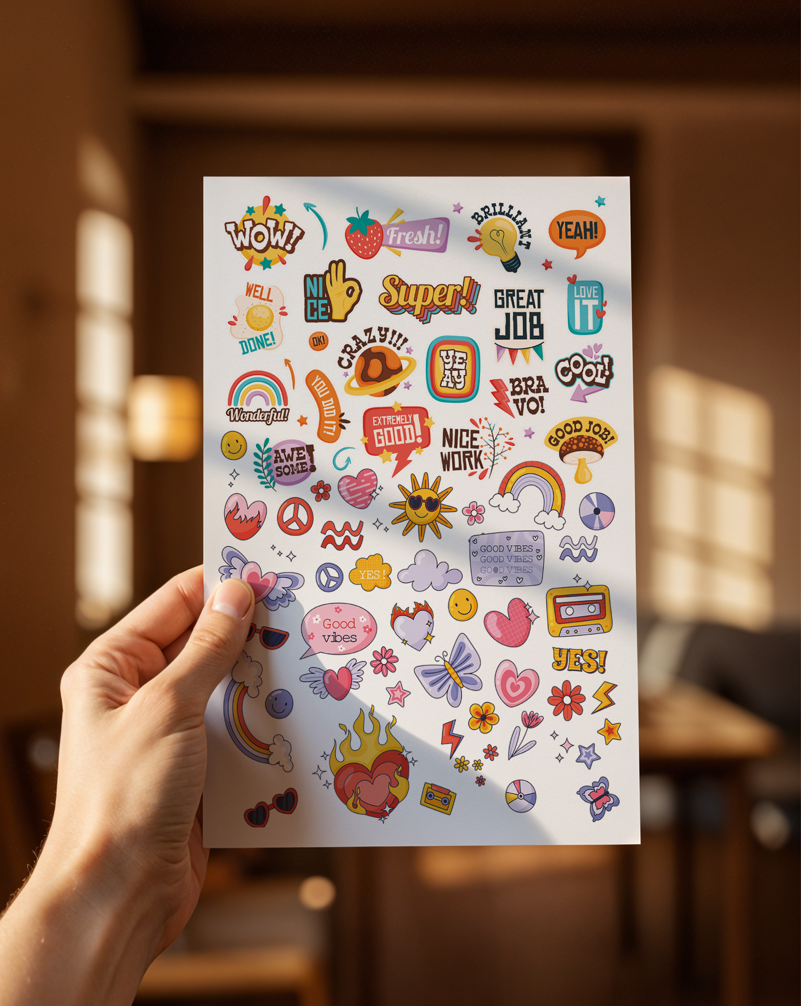 Positive Vibes Wall Stickers