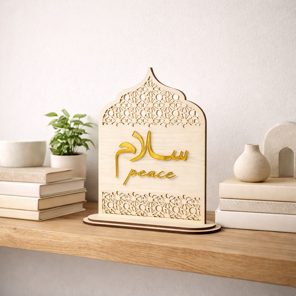 Salam Peace Islamic Quote Stand