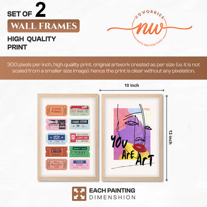 Pop Art Expression Wall Art Set
