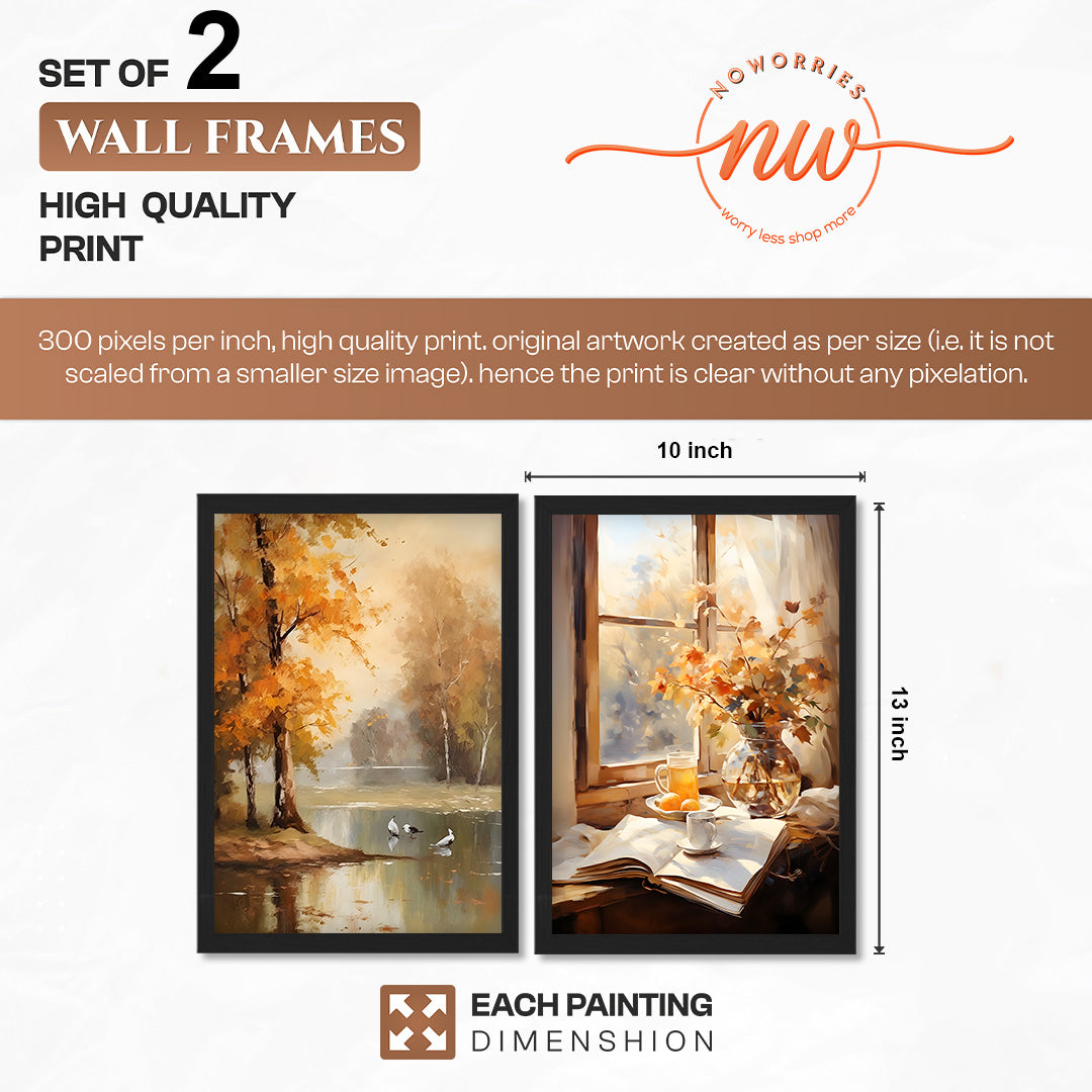 Autumn Landscape Wall Art Set of 2
