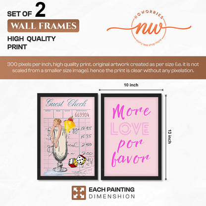 Pink Pop Wall Art Set