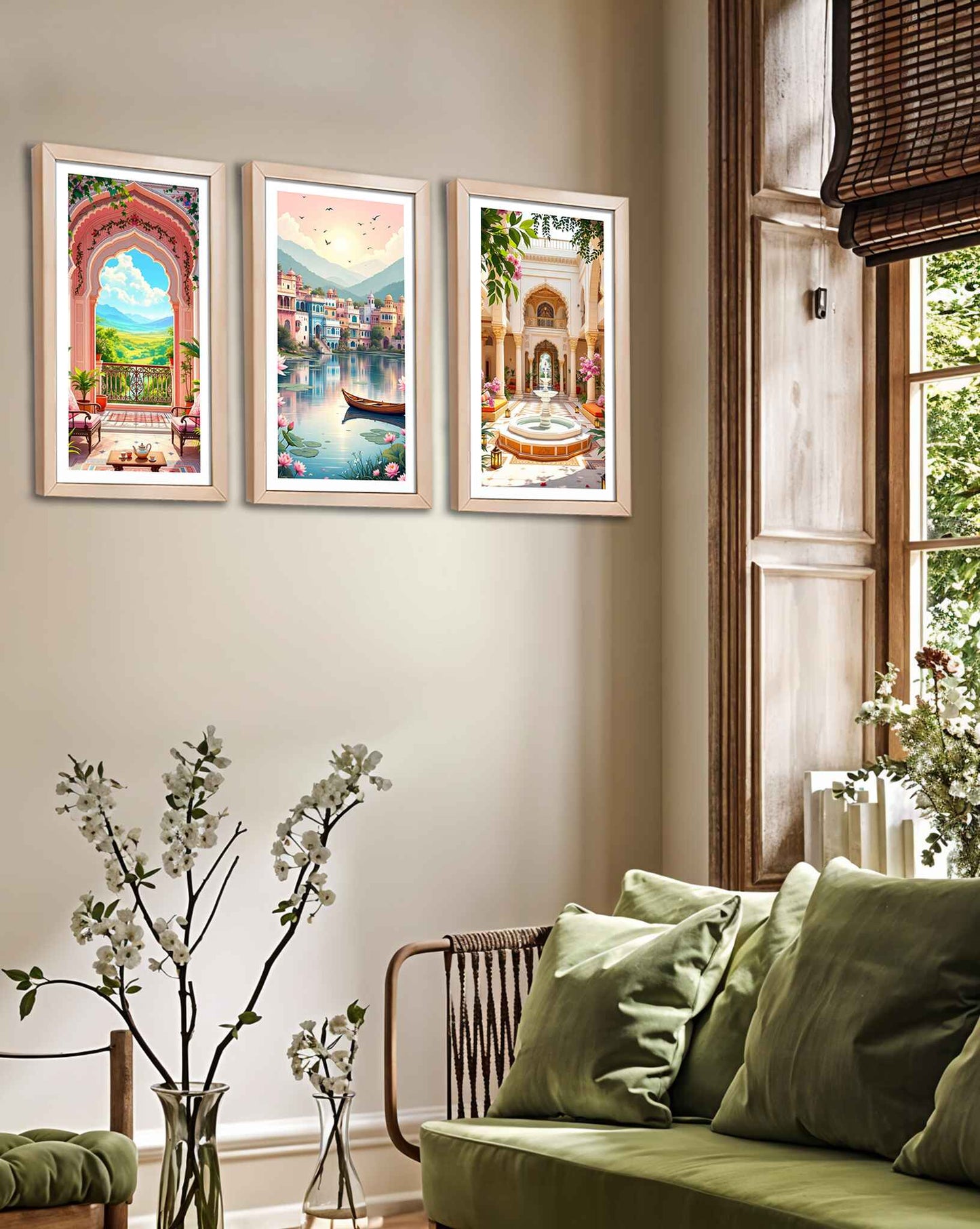 Pastel Oasis Frame Set of 3