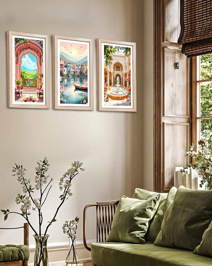 Pastel Oasis Frame Set of 3