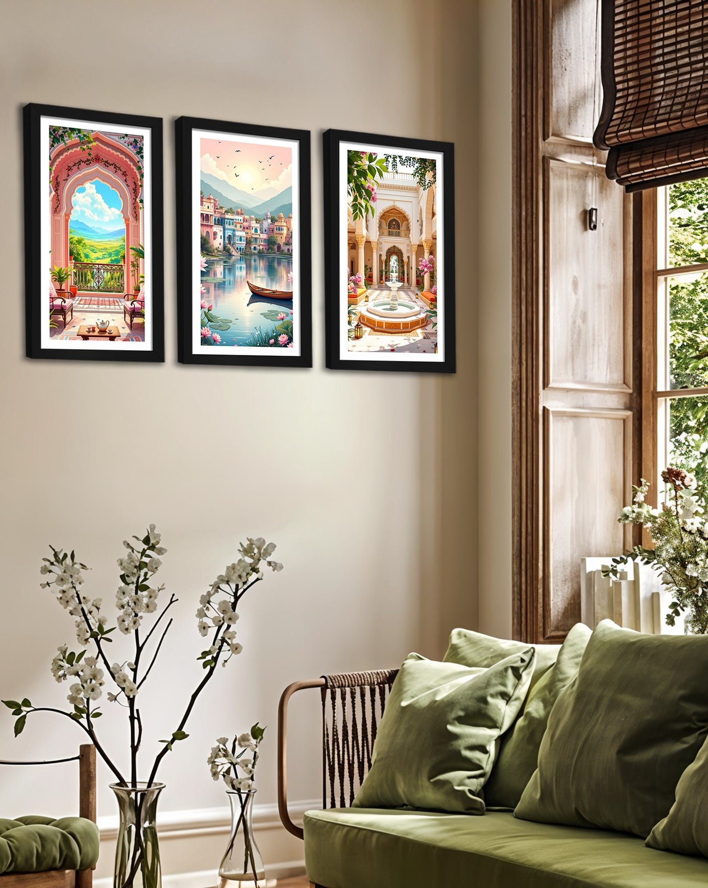 Pastel Oasis Frame Set of 3