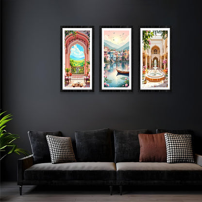Pastel Oasis Frame Set of 3