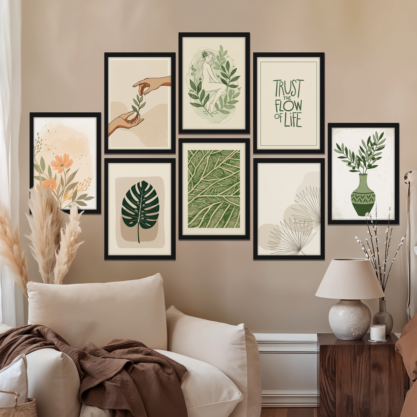 Nature & Flora Wall Decor Set