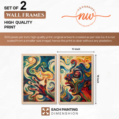 Expressionist Portrait Poster Set