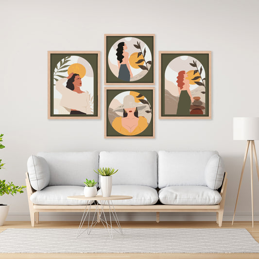 Boho Women Art Set