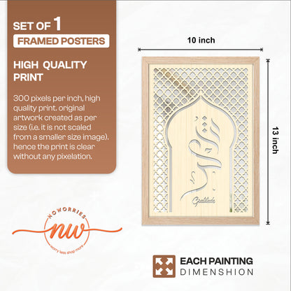 Shukr Gratitude Islamic Wall Art