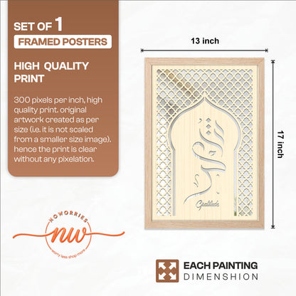 Shukr Gratitude Islamic Wall Art