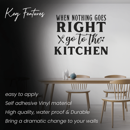 Funny Go to the Kitchen Wall Sticker