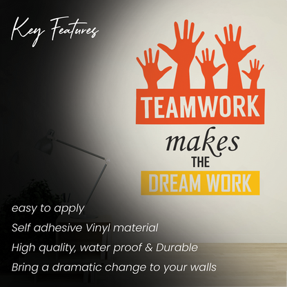 Motivational Teamwork Office/School Wall Sticker