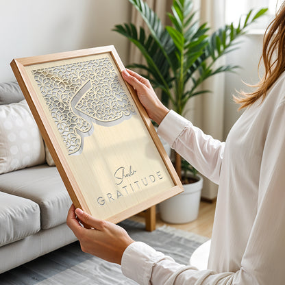 Shukr Gratitude Islamic Wall Art