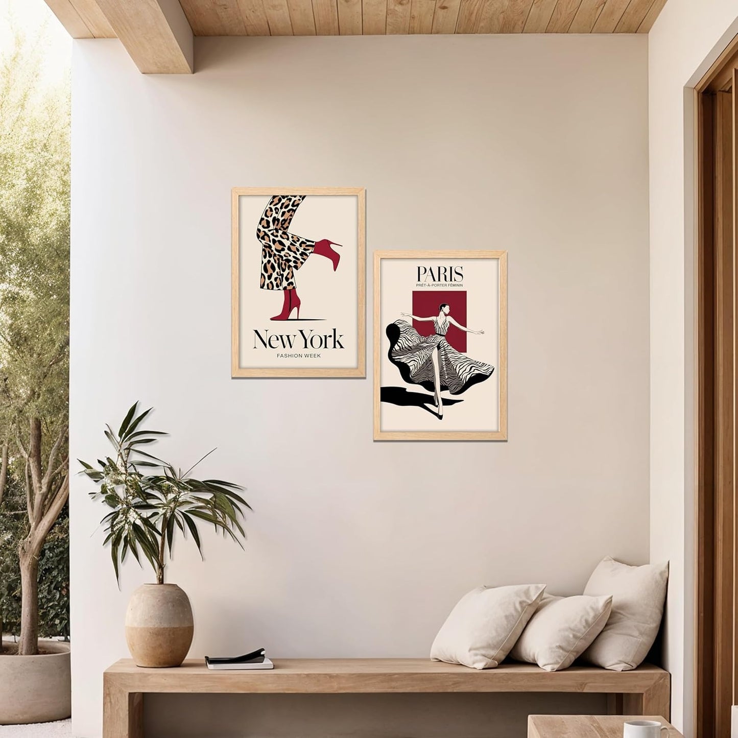 Fashion Capitals – New York & Paris Wall Art Duo